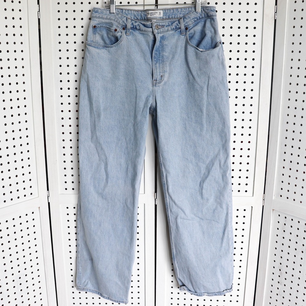 Abercrombie Fitch Jeans Womens SIZE 14 The 90s Relaxed Jean High Rise Curve Love
